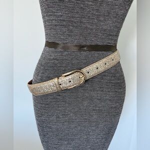 ✨ Gold Glitter Belt – New ✨-37"